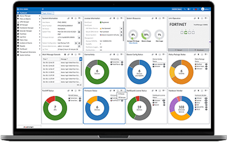 FortiGate管理画面