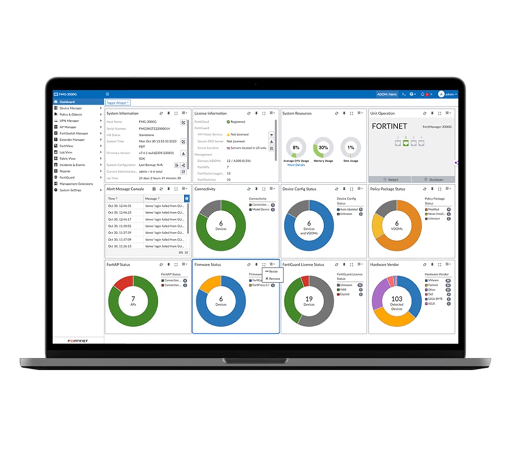 FortiManager製品イメージ