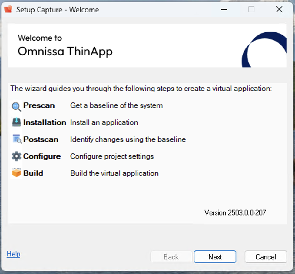 ThinApp Setup Capture