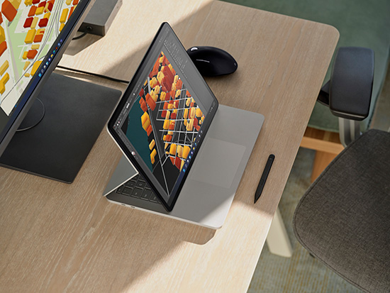 画像：Surface Laptop Studio （２）ステージモード