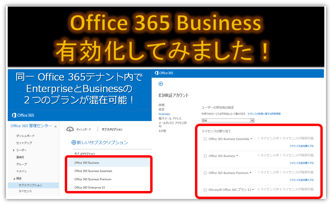 実録 最新プランoffice 365 Businessを有効化 Office オフィス 365相談センターブログ Sb C S
