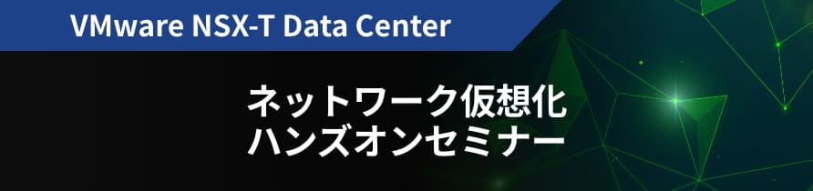 VMware NSX-T Data Center ネットワーク仮想化 ハンズオンセミナー